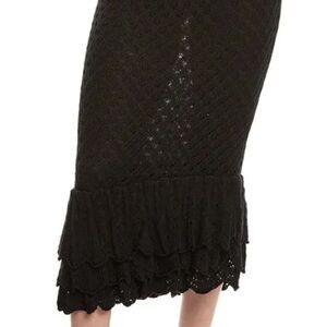 Polly Black Knit Skirt